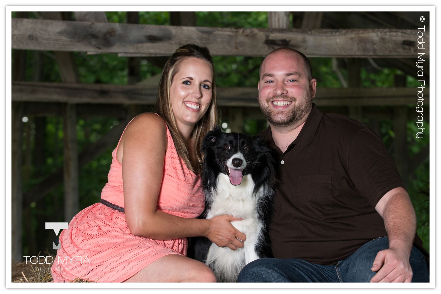 Engagement-Couple-Rum-River Barn-andVineyard-Dog-save-the-date-rainbow (1)