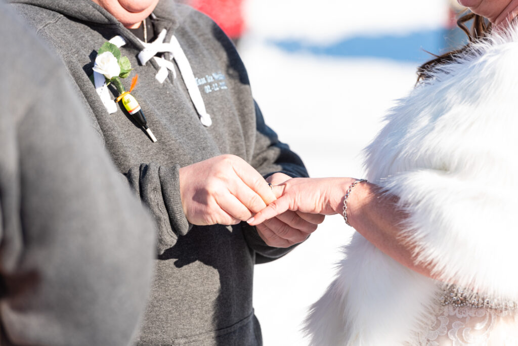 Ice Fishing Wedding Minnesota Crystal Jeremy 33