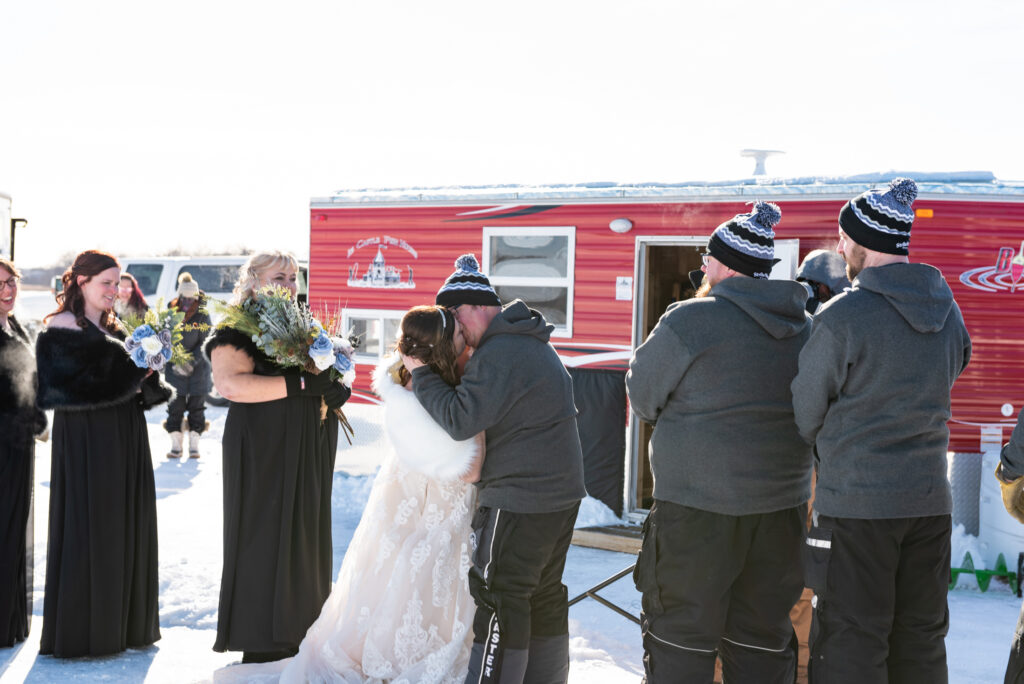 Ice Fishing Wedding Minnesota Crystal Jeremy 36