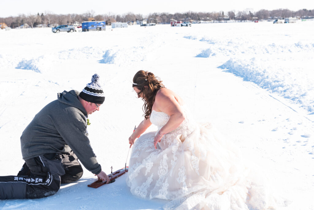 Ice Fishing Wedding Minnesota Crystal Jeremy 42