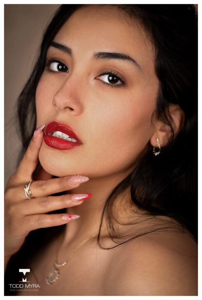 Hunter Dress Wine Jewelry Model St Cloud Photography 4