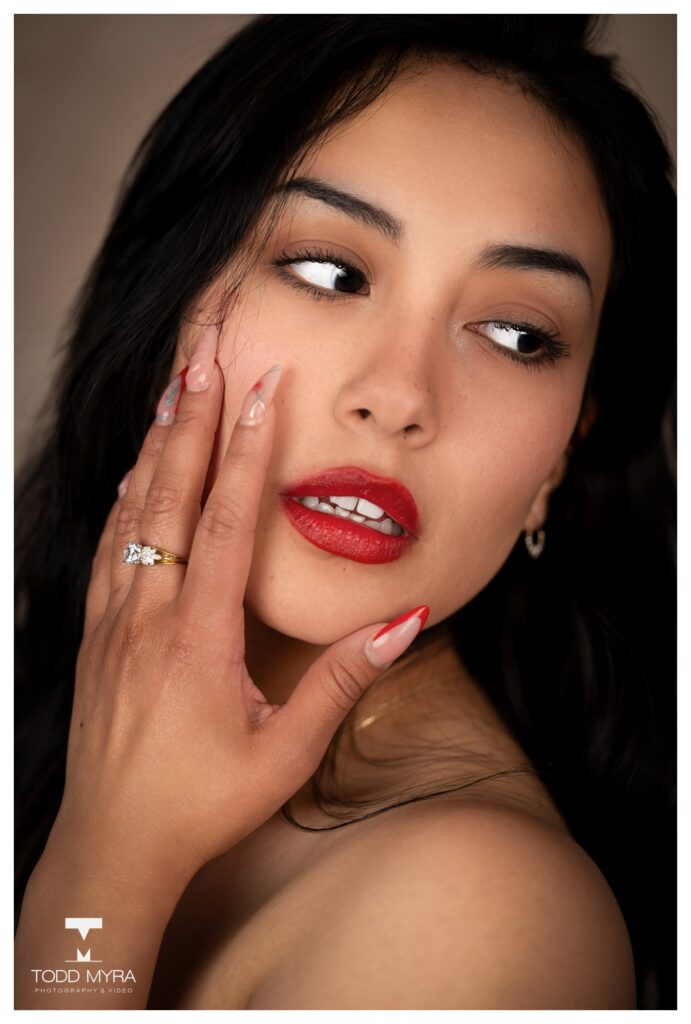 Hunter Dress Wine Jewelry Model St Cloud Photography 5